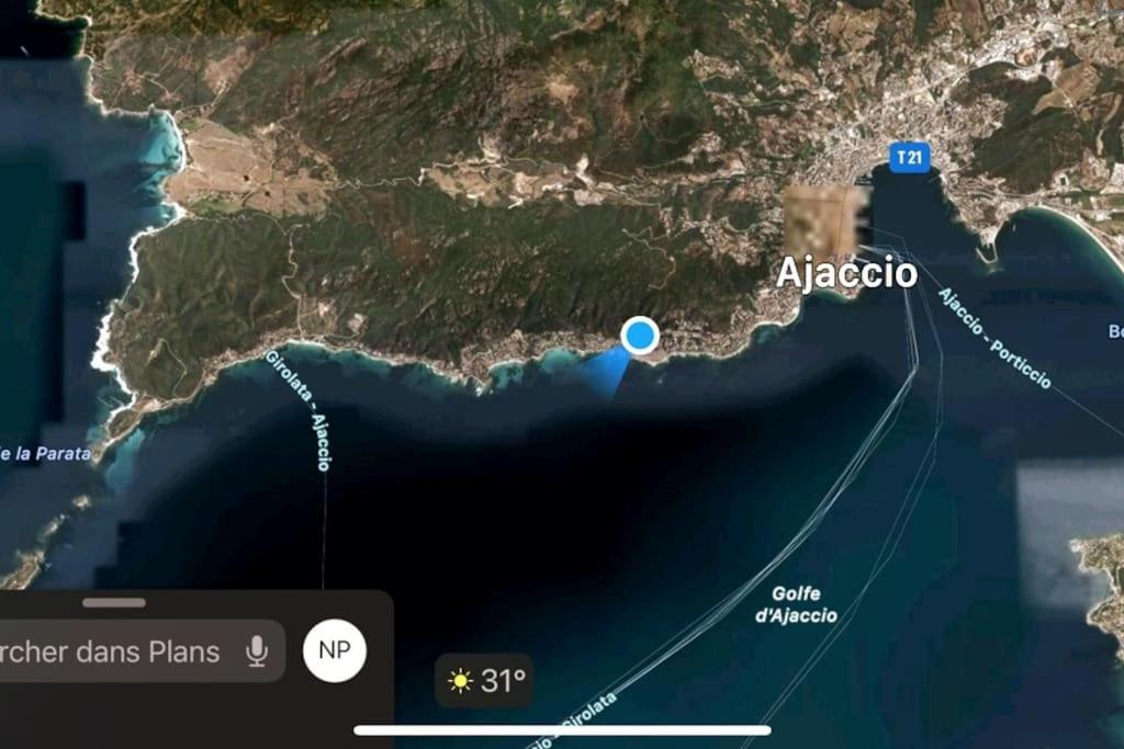 Studio Cosy Avec Vue Mer Ajaccio  Dış mekan fotoğraf